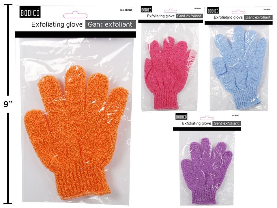 Bodico 7 inch Exfoliating Glove, 4 colours - Brantford Surplus