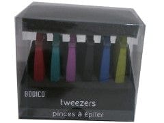 Bodico Tweezers w/Eva Coating ,6 colors,24 display - Brantford Surplus