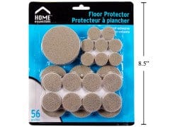 Floor protector felt pads self adhesive 56 pc Assorted sizes - home essentials