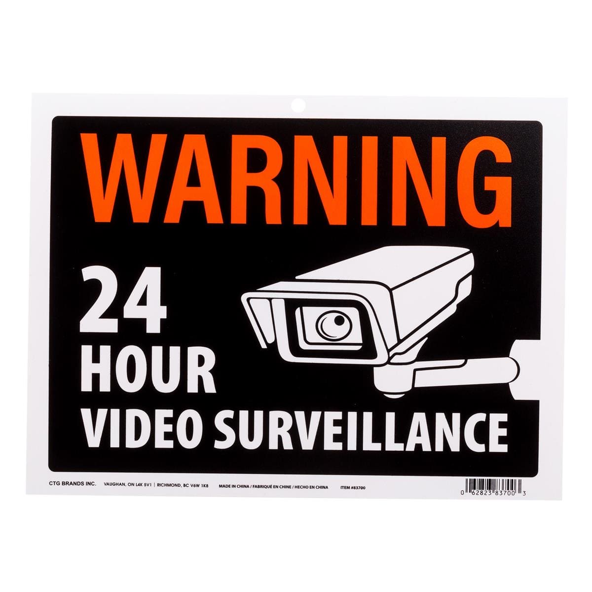 9x12" PVC Sign "Video Surveillance" 9x12" PVC Sign "Video Surveillance" - Brantford Surplus