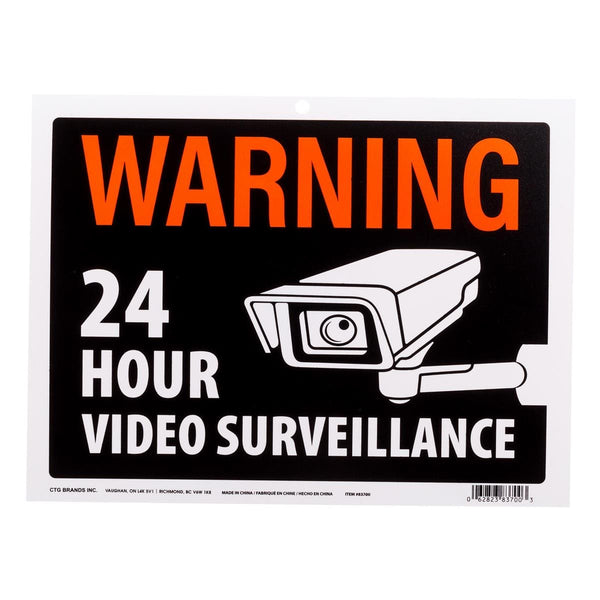 9x12" PVC Sign "Video Surveillance" 9x12" PVC Sign "Video Surveillance"