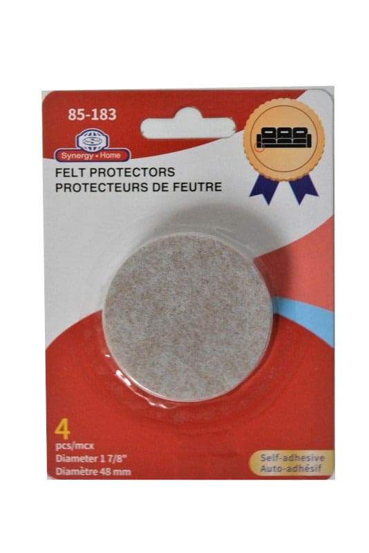 FELT PROTECTORS 4PCS 1-7/8 INCH DIAMETER SELF-ADHESIVE - Brantford Surplus