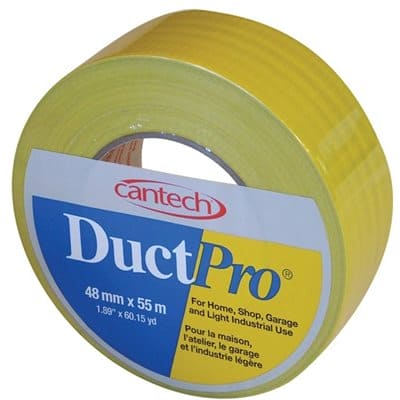 Duct ProÂ® Tape 9mil Yellow 48mm x 55m