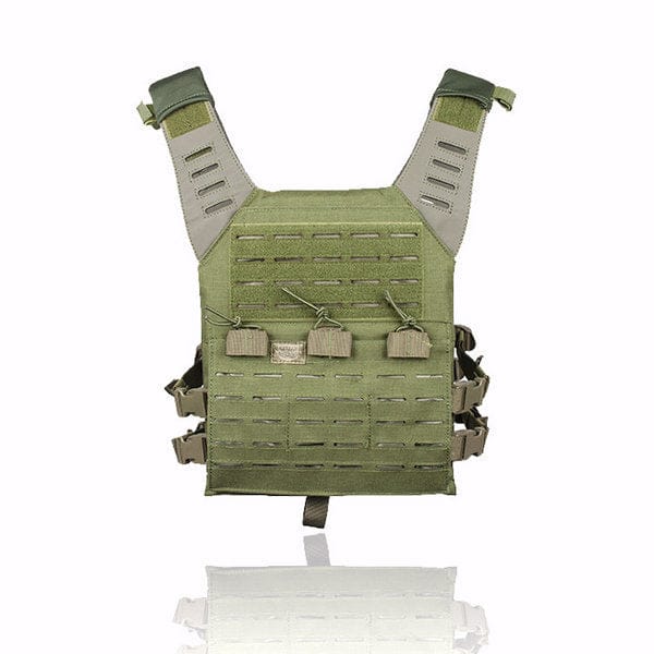 Valken Laser Cut MOLLE Plate Carrier w/ Integrated Mag Pouches - olive - Brantford Surplus