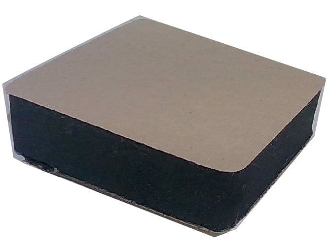 Foam Square 2.5" X 2.5" X 5/8" Black Double Sticky Sided