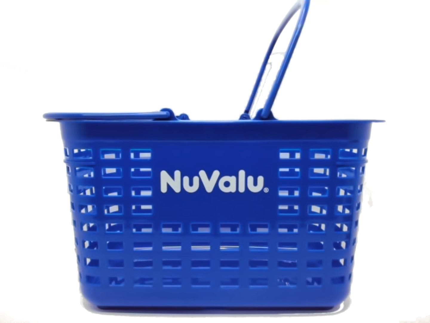 Shopping Basket w/Carry Handles Blue Nuvalu - Brantford Surplus