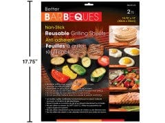 BBQ 2pcs Non-Stick Reusable Grilling Sheets