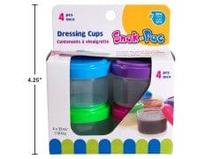Snak-Pac 4-pc 35ml (1.18oz) Dressing Cups Set