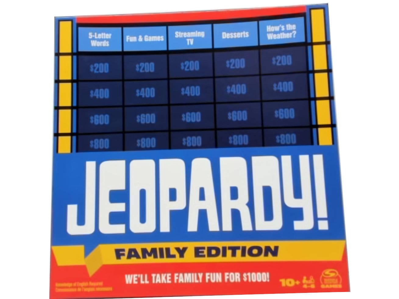 Jeopardy Family Edition Board Game - Brantford Surplus