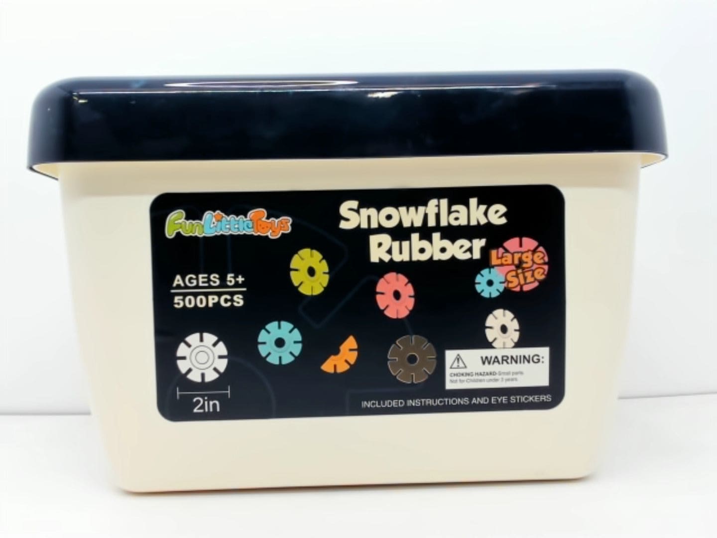 Rubber Snowflake Kit 500pcs Assorted (display) - Brantford Surplus