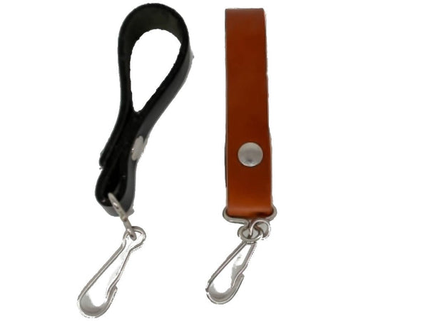 Key Clip Leather Black Or Brown