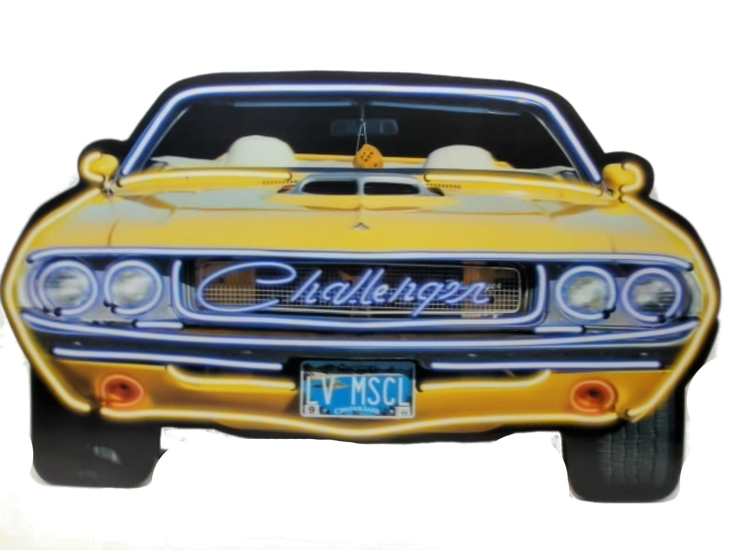 Lenticular Sign Dodge Challenger - Brantford Surplus