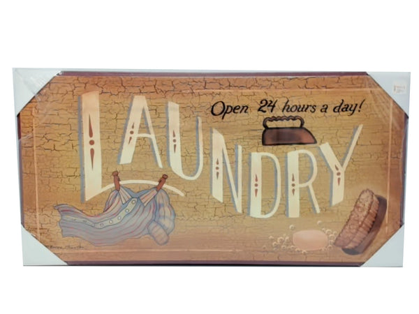 Wall Plaque 21" x 10" "Laundry"