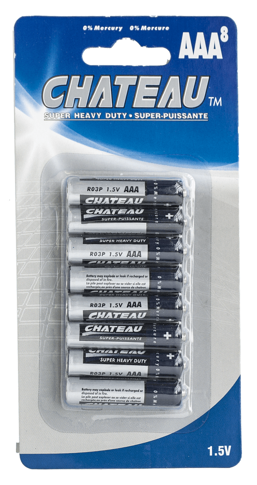 Batteries AAA 8 pack super heavy duty