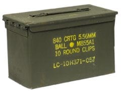 Ammo storage container 50 cal 10.75x5.75x6.75 inch 27.5x14.5x17cm SPECIAL PRICE
