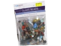 Glass Beads 250g. Bulk Mix