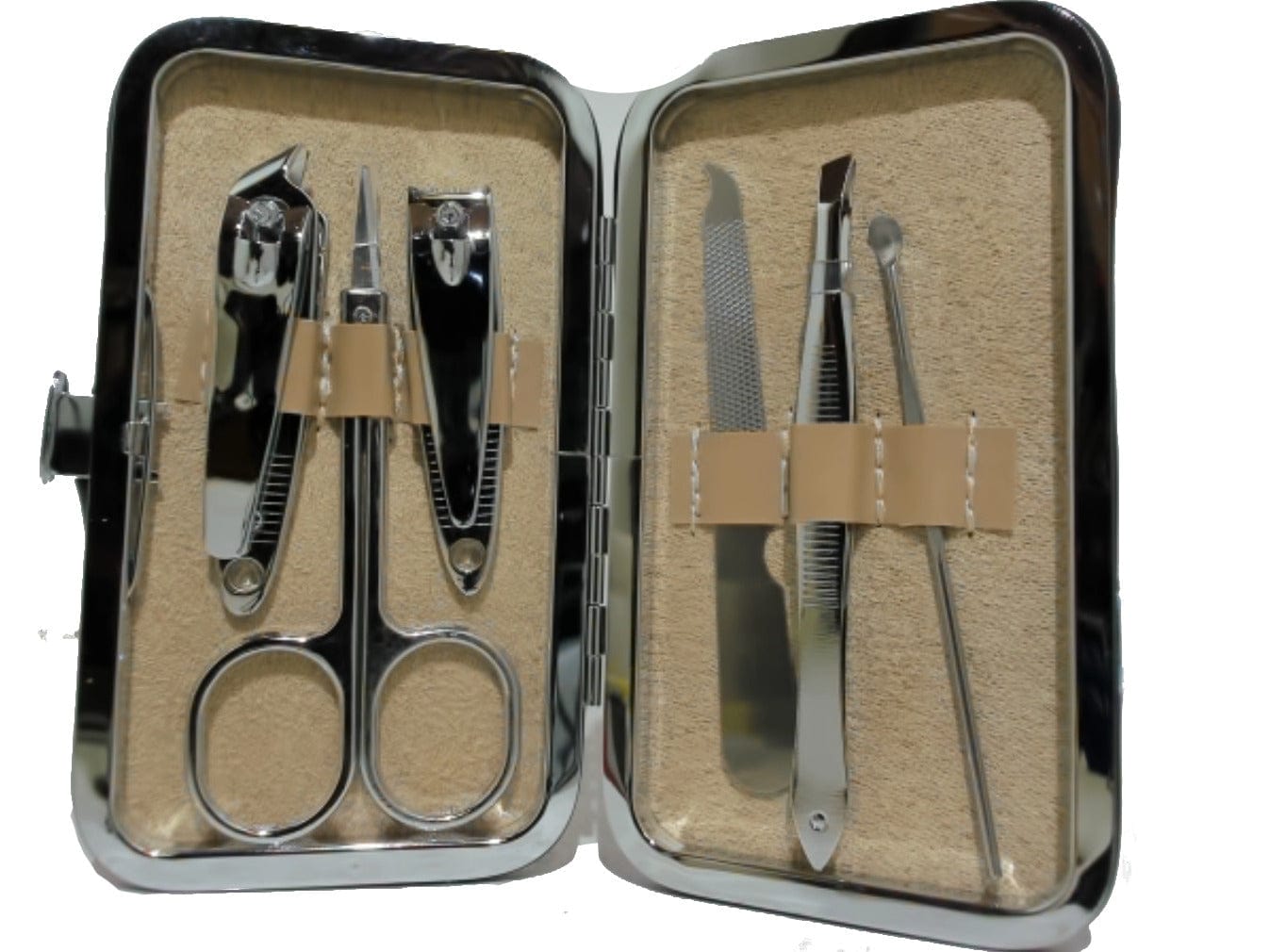 Manicure set with butterfly design case - 6 pc - Brantford Surplus