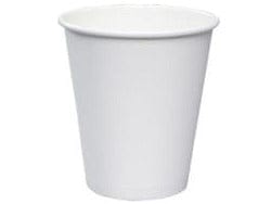 CAFE EXPRESS 12OZ WHITE HOT CUPS SINGLE WALL 25/SLEEVE - Brantford Surplus