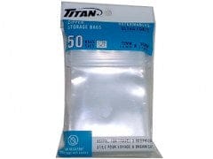 Storage bags heavy duty zipper 70x90mm 50 pack Titan - Brantford Surplus