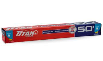 TITAN-FOIL HEAVY DUTY ALUMINIUM FOIL ROLL 11.8 inch x 50 foot - Brantford Surplus