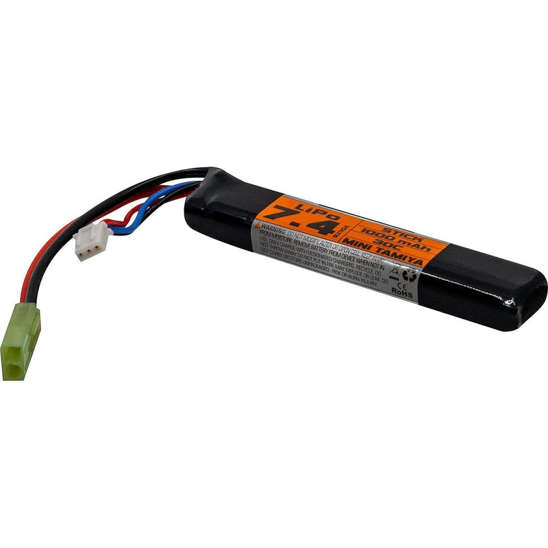 Valken Battery - LiPo 7.4V 1000mAh 30c Stick Style