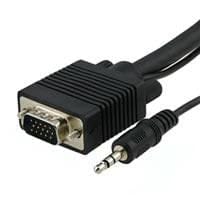 VGA + 3.5mm Cable M/M 6 foot