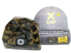 Toque camo with 4 LED headlamp built in