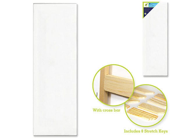 Stretch artist canvas 12x36 inch primed back stapled