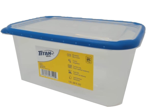 Titan seal medium tall rectangular food container 1.6L