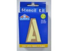 Stencil Kit 2" Gothic Letters, Numbers & Symbols Elmer's