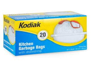 KODIAK DRAWSTRING KITCHEN BAG 610MM X 680MM 20/ROLL - Brantford Surplus