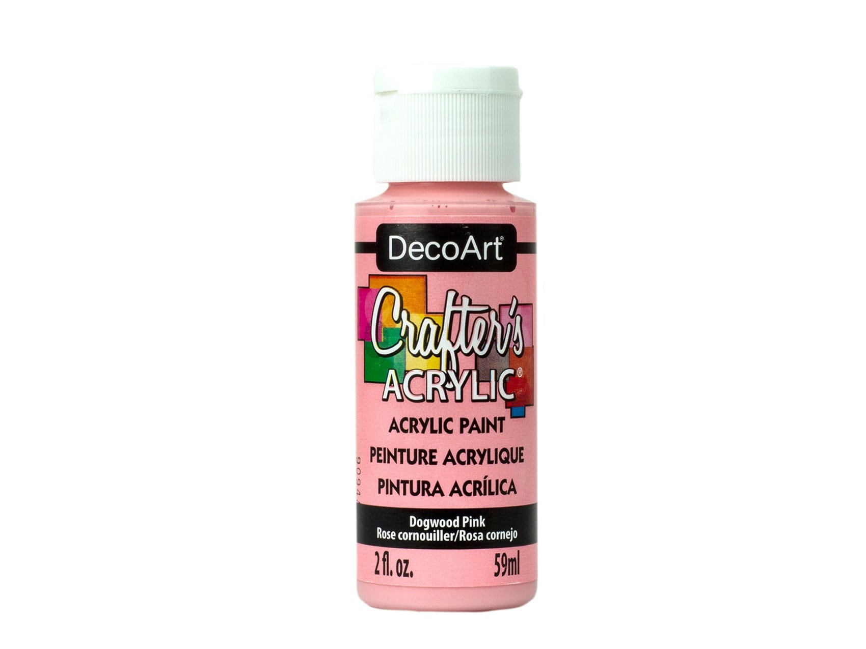 Crafters Acrylic Paint: 2oz Craft & Hobby DCA01-DCA173 A147 Dogwood Pink - Brantford Surplus