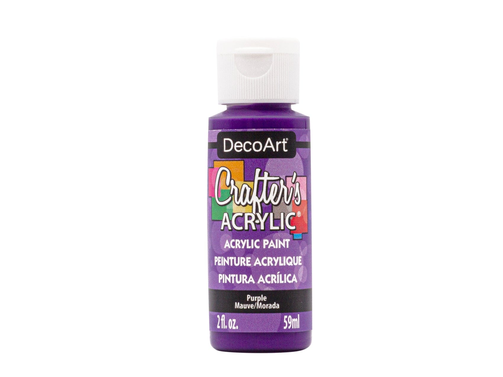 Crafters Acrylic Paint: 2oz Craft & Hobby DCA01-DCA173 A168 Purple - Brantford Surplus