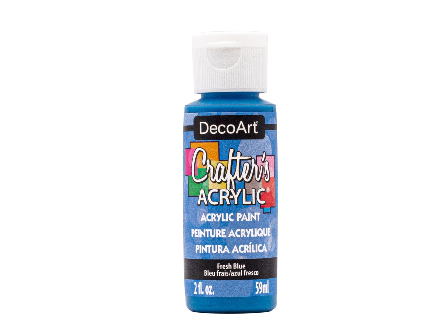 Crafters Acrylic Paint: 2oz Craft & Hobby DCA01-DCA173 A169 Fresh Blue - Brantford Surplus