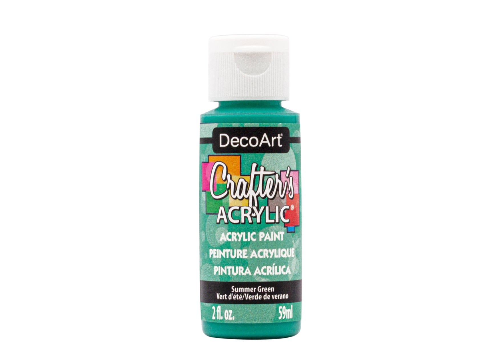 Crafters Acrylic Paint: 2oz Craft & Hobby DCA01-DCA173 A170 Summer Green - Brantford Surplus