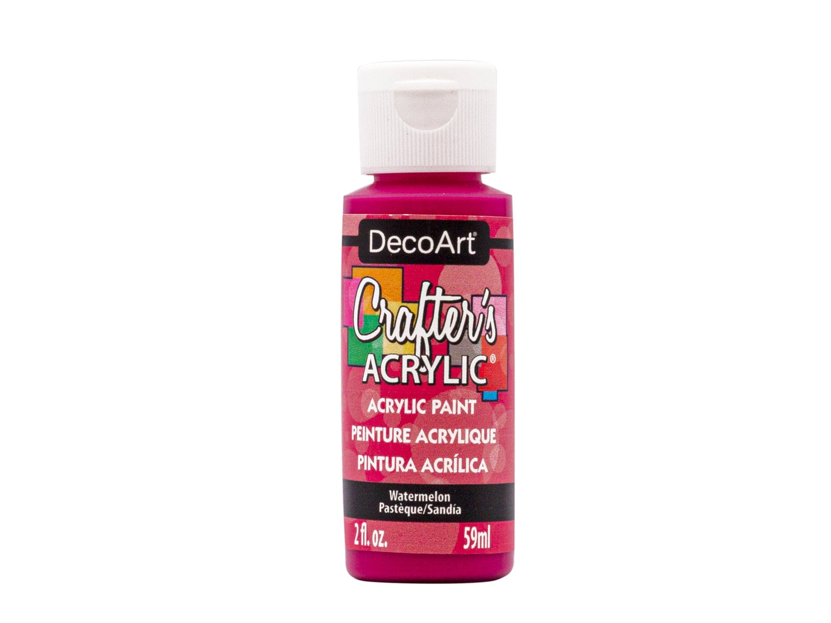 Crafters Acrylic Paint: 2oz Craft & Hobby DCA01-DCA173 A172 Watermelon - Brantford Surplus