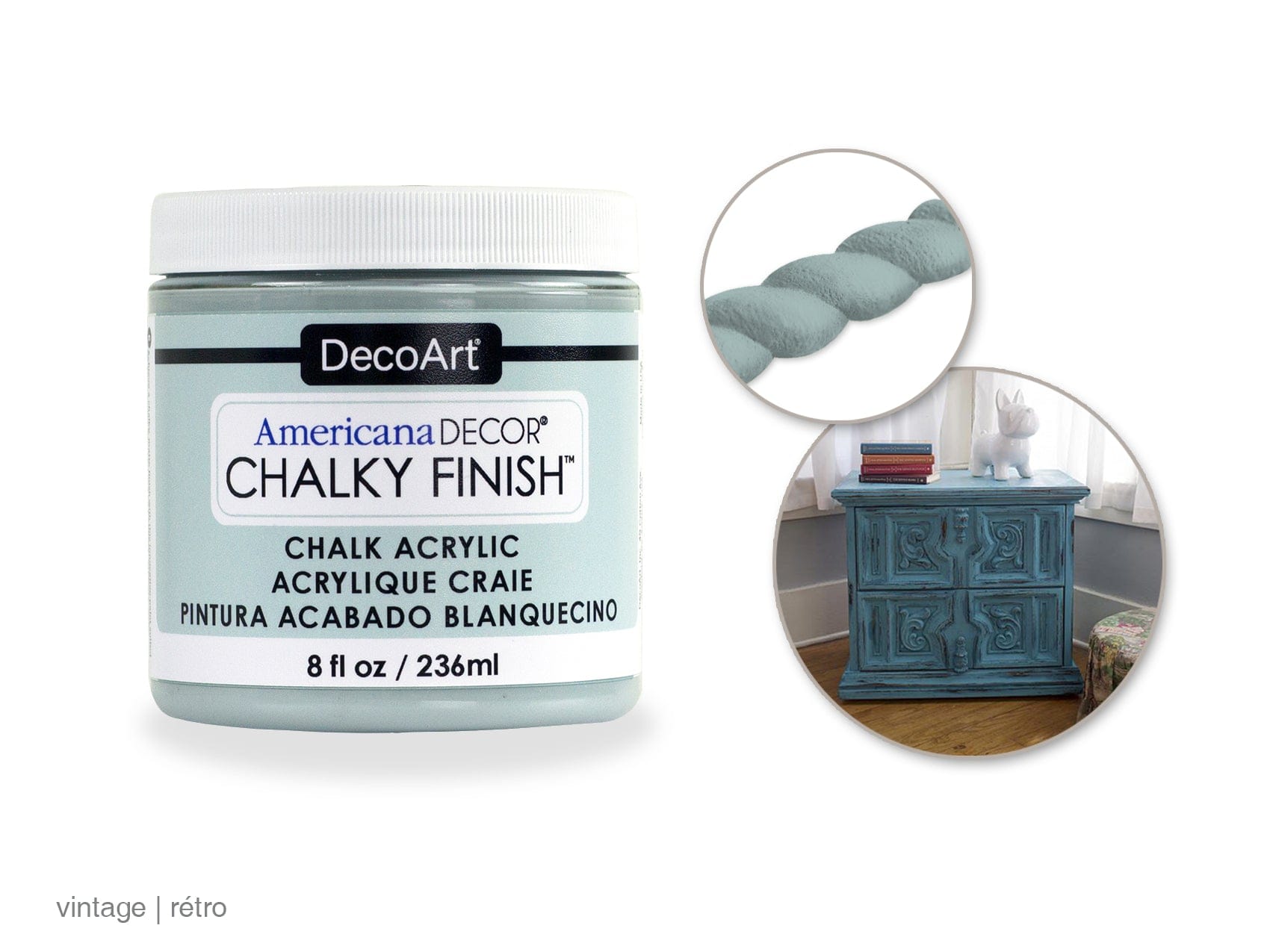 Decoart Paint: 8oz Chalky Finish Americana Decor ADC01-ADC43 ADC17 Vintage - Brantford Surplus