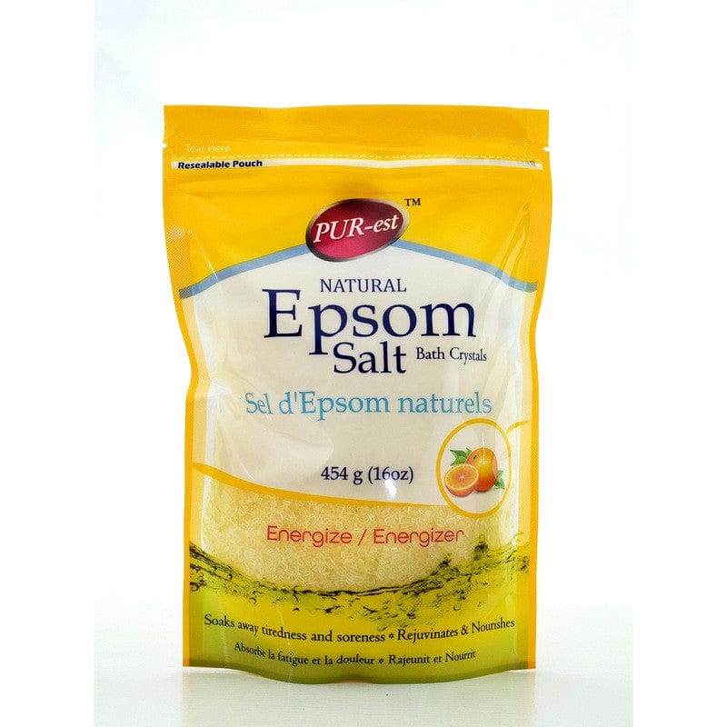 Purest Epsom Salt Bath Crystals Energize 454gm - Brantford Surplus