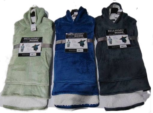 Adult Sweater with Hoodie Flannel - Sherpa – Solid Colours