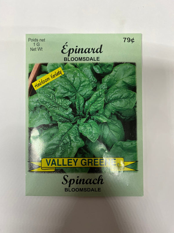 Spinach Bloomsdale Valley Greene