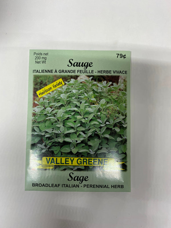 Sage Broadleaf Italian Valley Greene