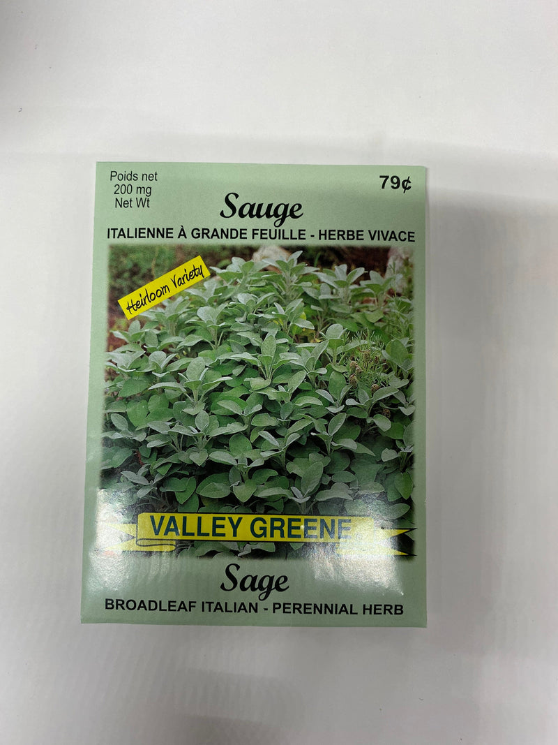 Sage Broadleaf Italian Valley Greene