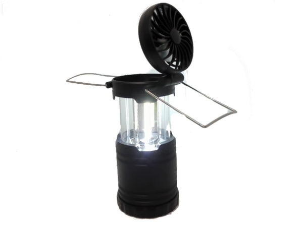 Pop up lantern with fan