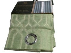 Curtain jacquard green 54x84 inch 137x213cm with 8 metal grommets