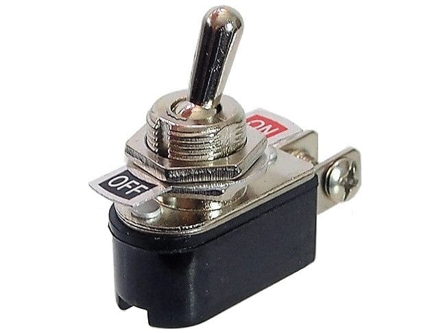 ON-OFF Toggle switch S.P.S.T.  6A 125VAC / 3A 250 VAC - Brantford Surplus