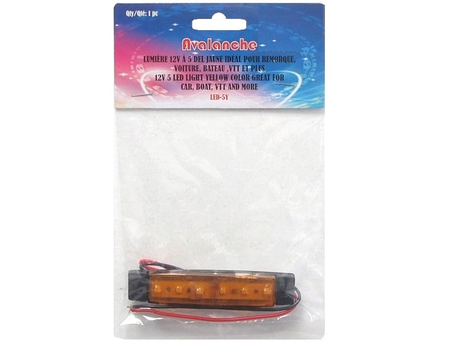 yellow 6 LED strip 12 volt for car boat trailer etc.. - Brantford Surplus