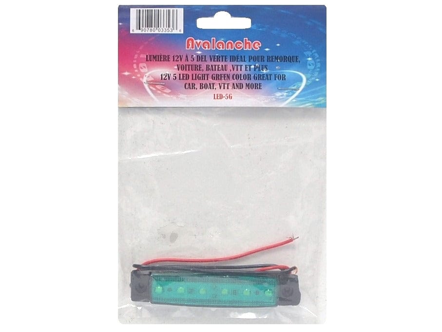 green 6 LED strip 12 volt for car boat trailer etc.. - Brantford Surplus