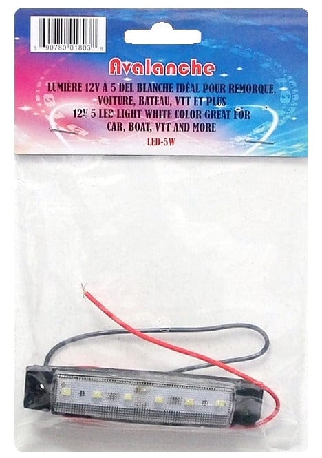 white 6 LED strip 12 volt for car boat trailer etc.. - Brantford Surplus