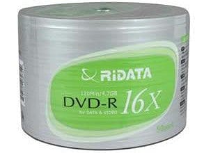 DVD-R 50 pack 4.7GB 16X Ridata