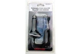 Car charger with micro usb end for most newer cellphones